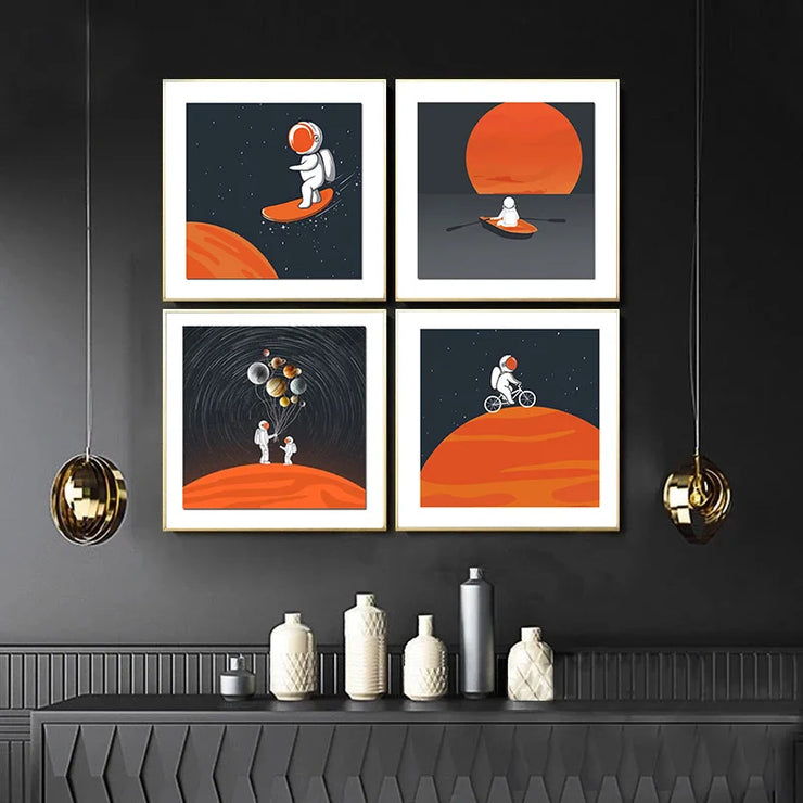 affiches astronautes