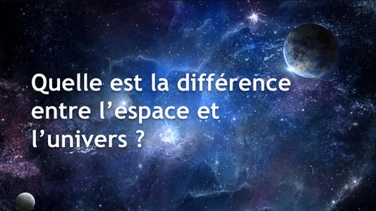 difference espace univers