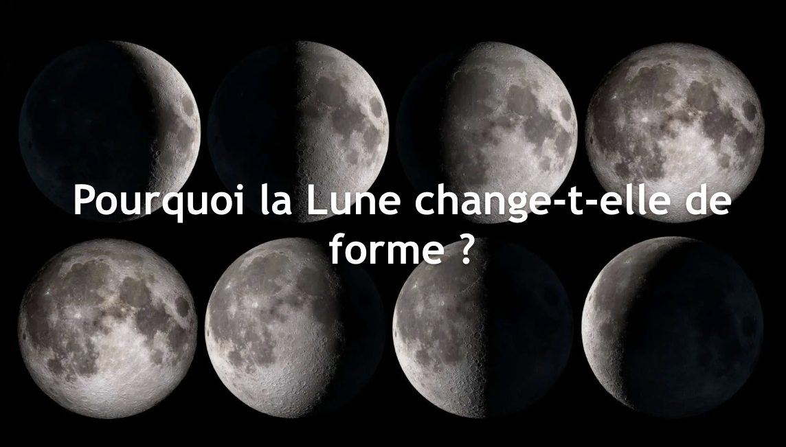 Pourquoi la Lune change-t-elle de forme ?