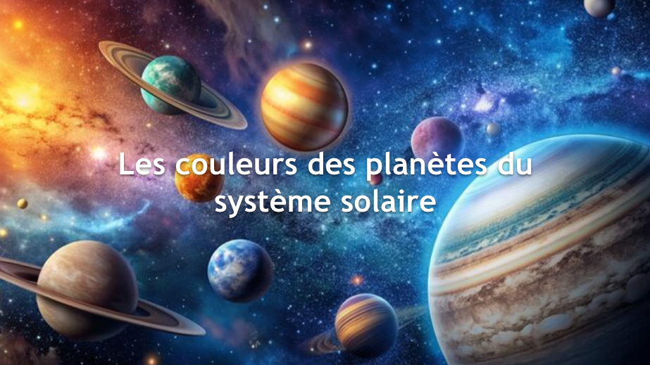 Les couleurs des planètes du système solaire