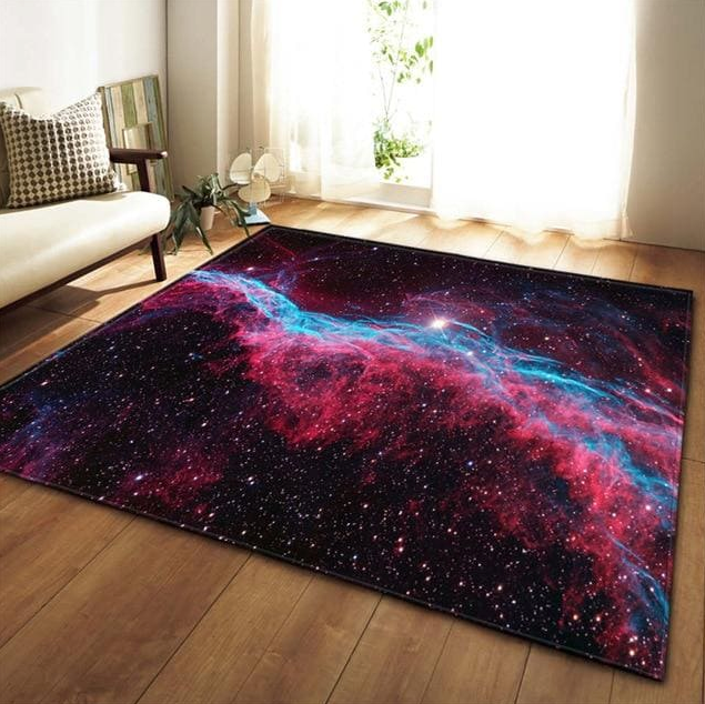 Tapis motif espace