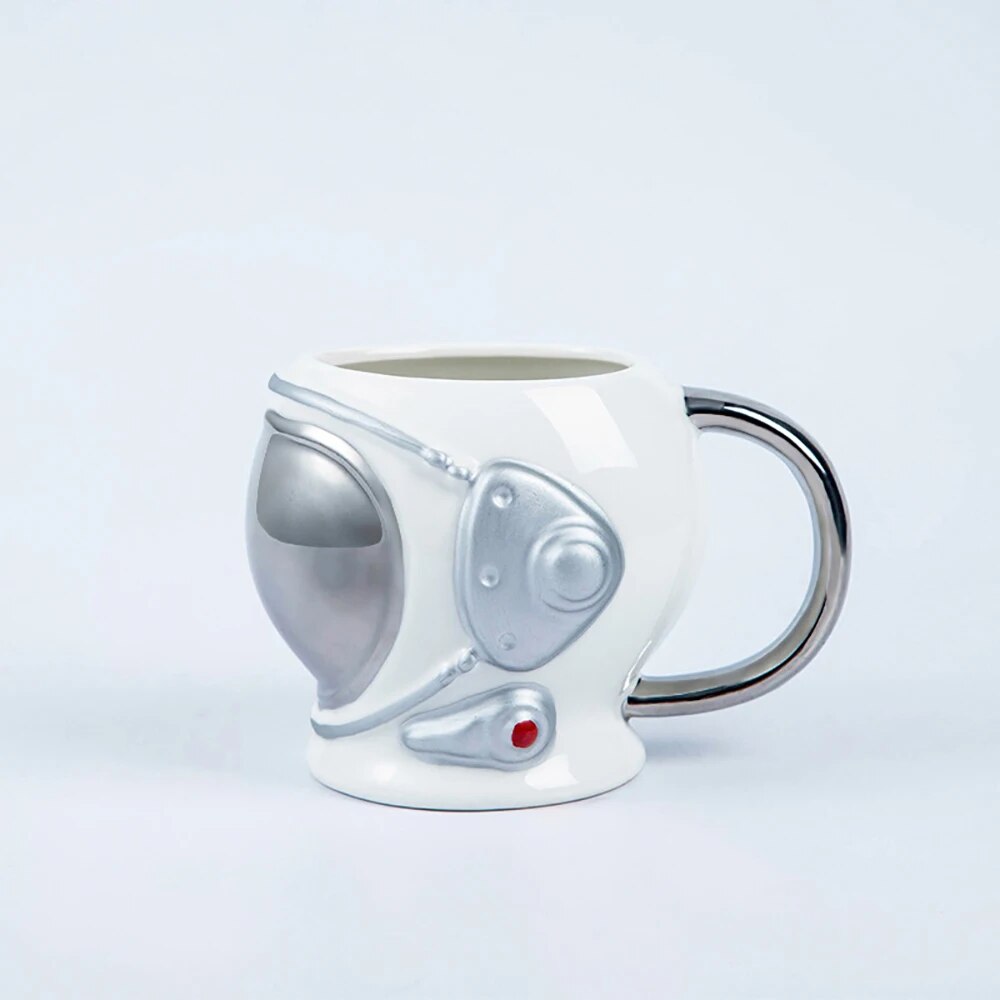 mug astronaute casque argent