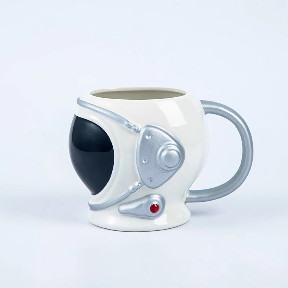 mug astronaute casque noir