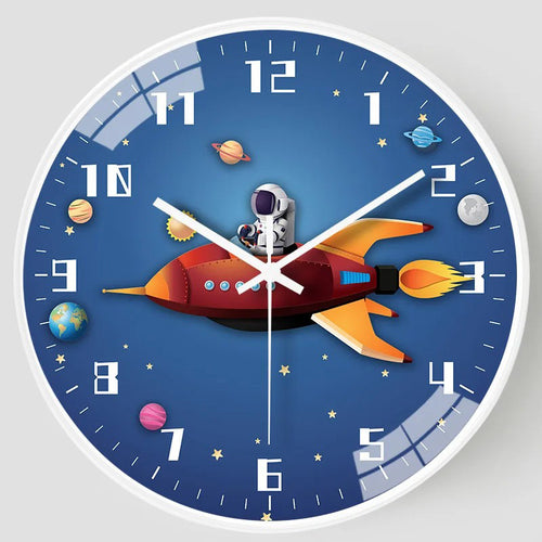Horloge murale fusée