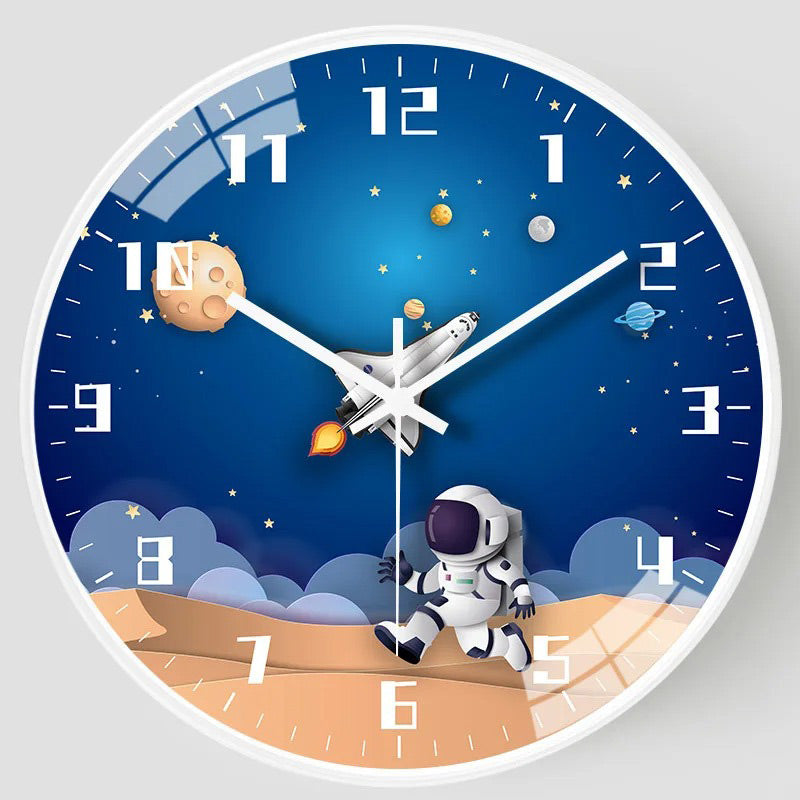 Horloge murale marche sur la Lune