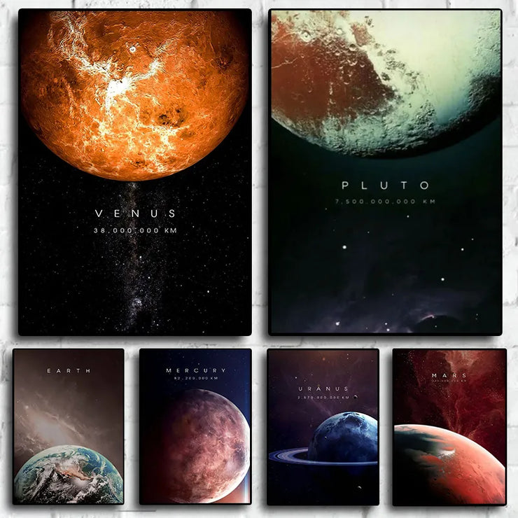 Poster Planétaires dans l'espace