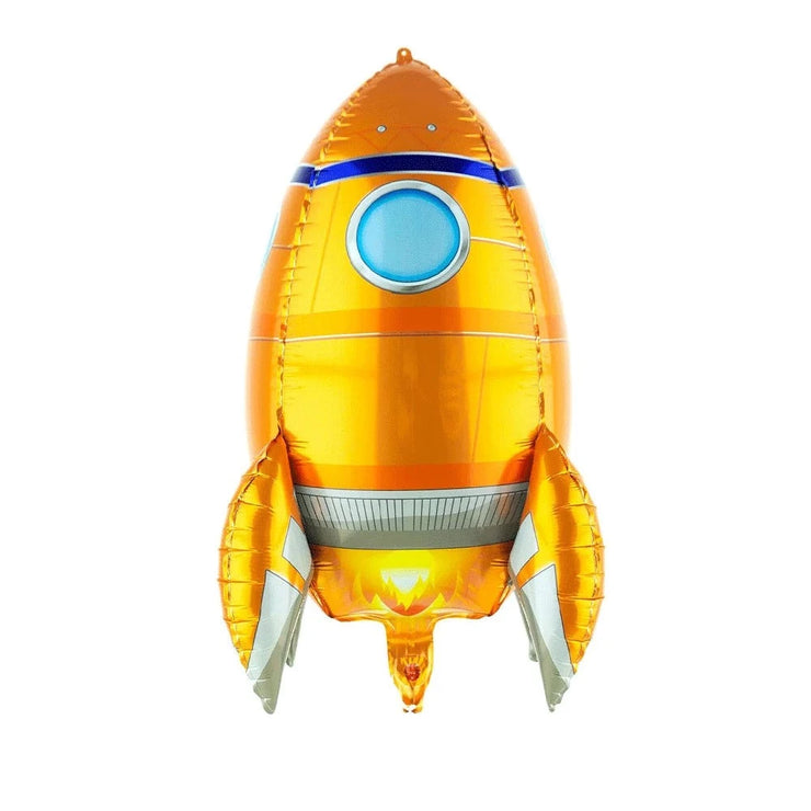 ballon fusée orange