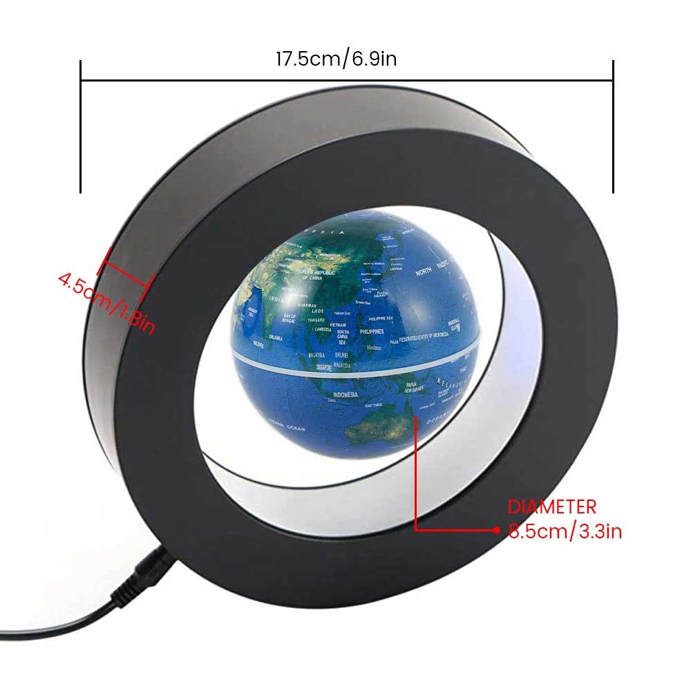 Globe terrestre magnétique lumineux