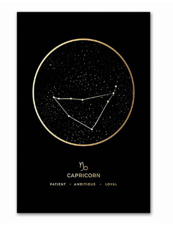 Affiche Zodiaque Capricone