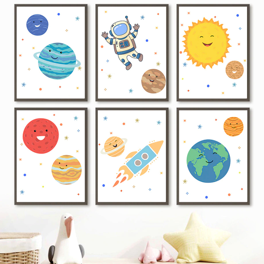 Affiche Fusée pour bébé