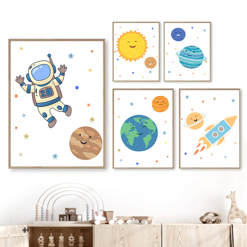 Affiche Happy Astronaute