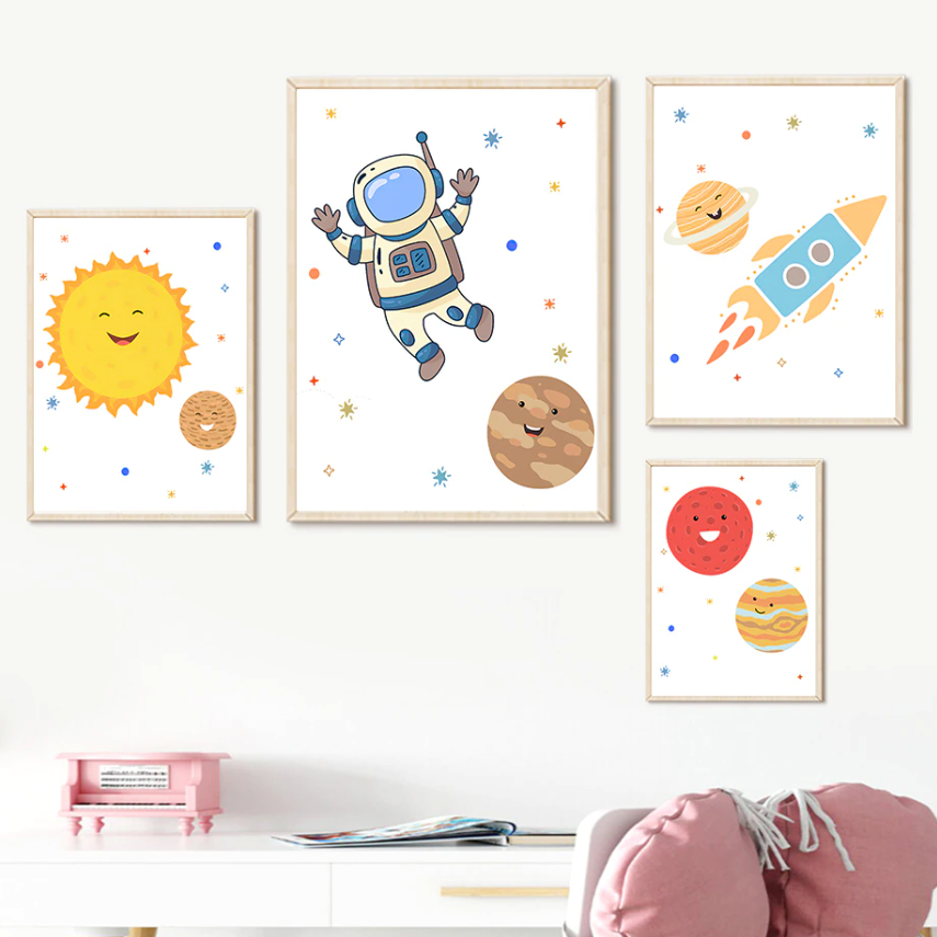 Affiche Fusée pour bébé