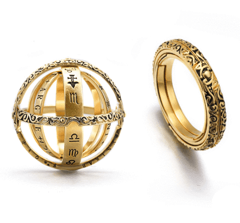 Bague sphere astronomique sale