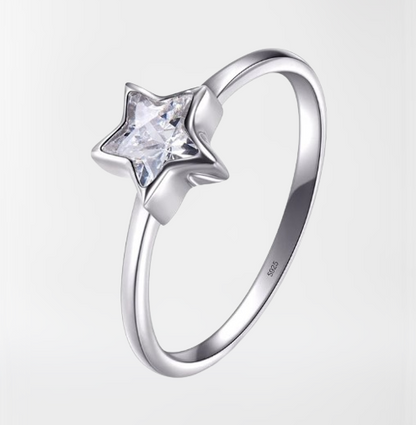Bague Étoile en Argent
