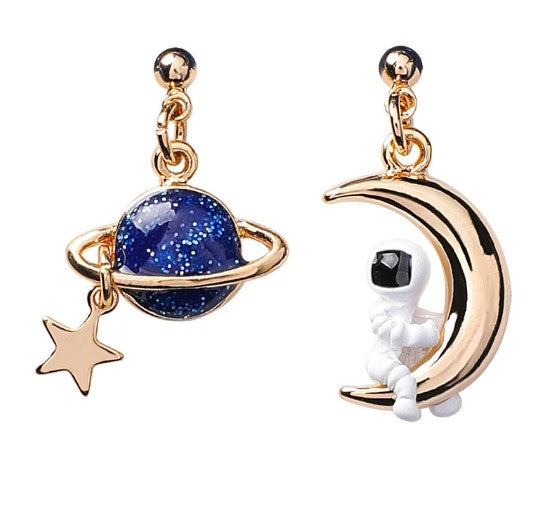 boucle oreille astronaute