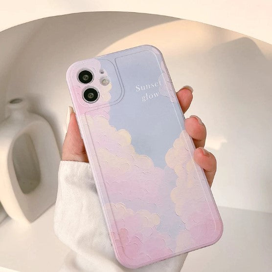 Coque iPhone phosphorescente Ciel Nuage