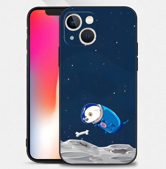 Coque iPhone Chienstronaute