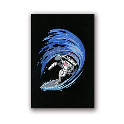 poster surfer espace