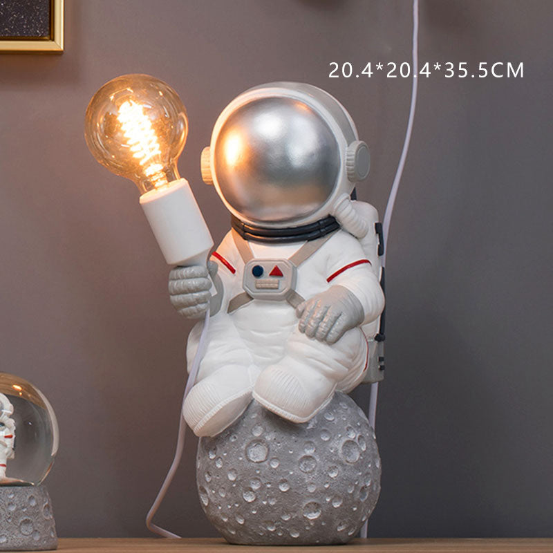 Lampe Figurine Astronaute Astéroïde