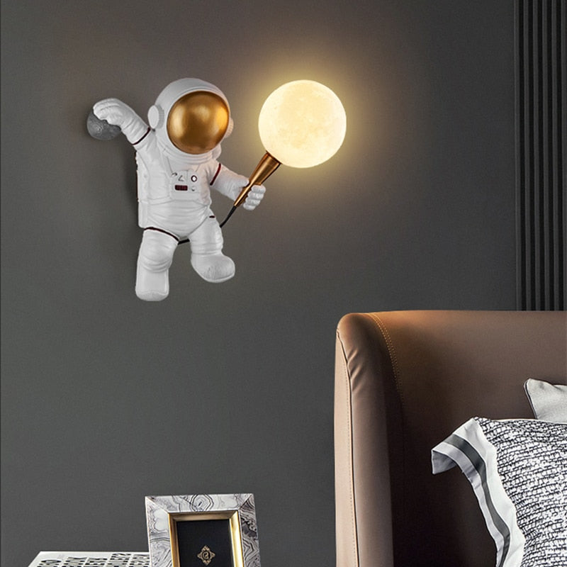 Lampe murale Astronaute et Lune