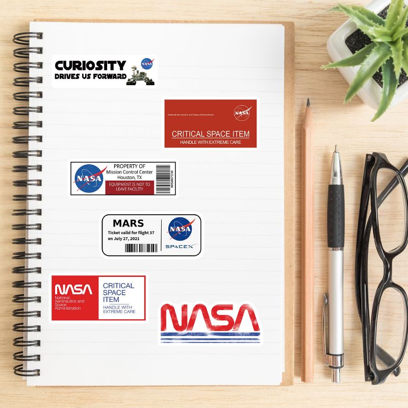 Lot 50 stickers NASA