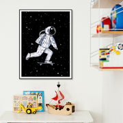 poster astronaute skateur