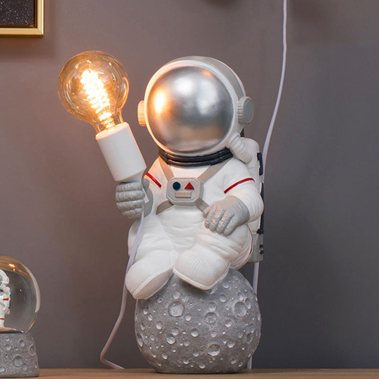 Lampe Figurine Astronaute Astéroïde