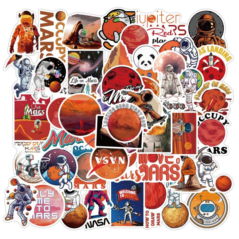 Lot 50 stickers NASA