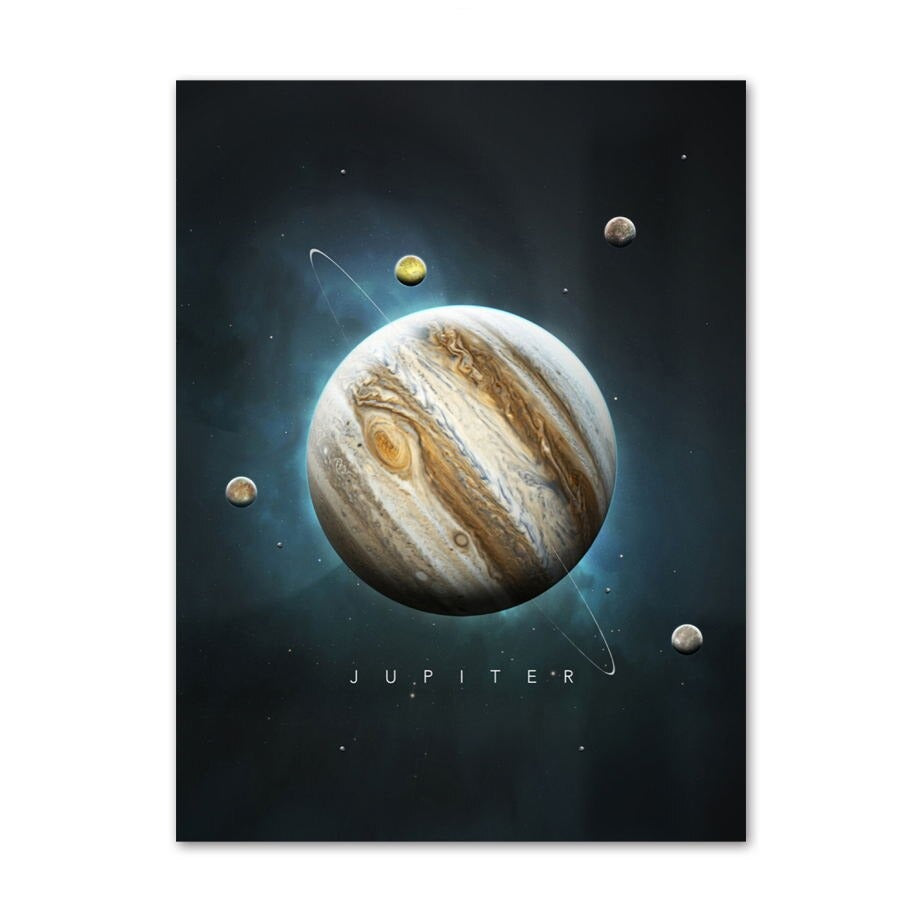 Poster futuriste Jupiter