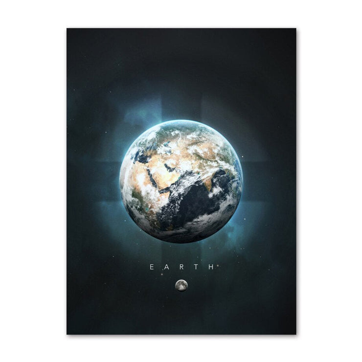 Poster futuriste Terre