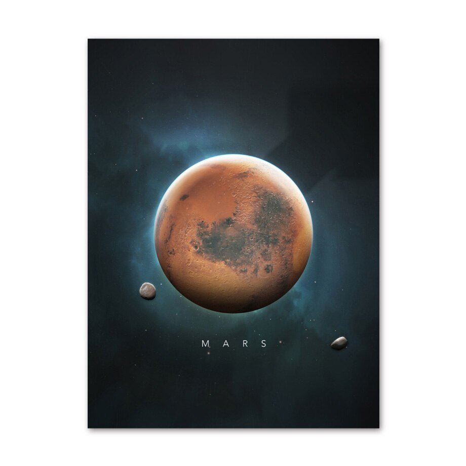 Poster futuriste Mars