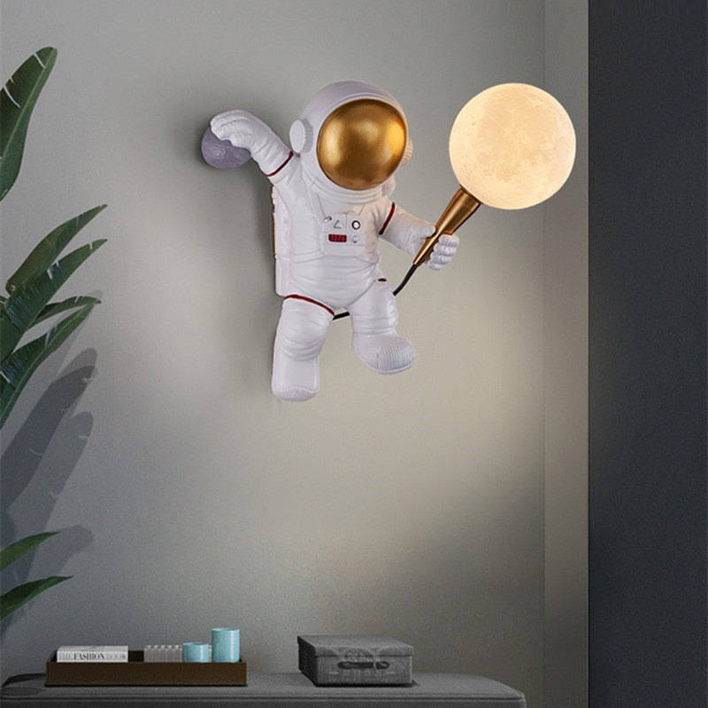 Lampe murale Astronaute et Lune