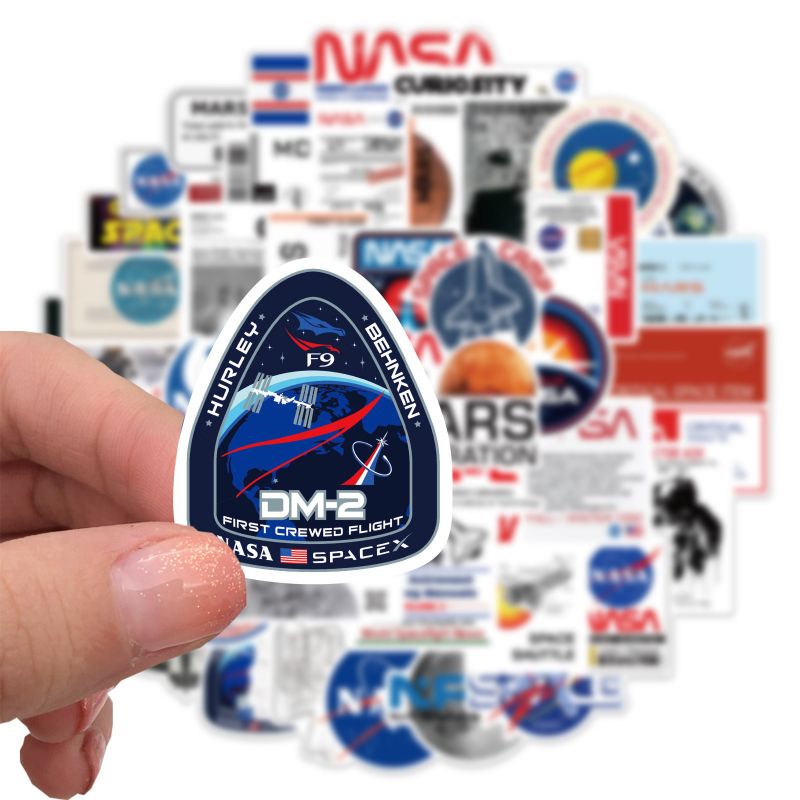 Lot 50 stickers NASA