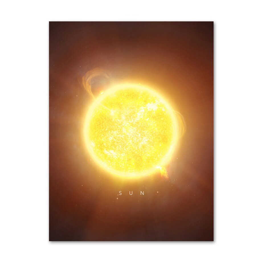 Poster futuriste Soleil