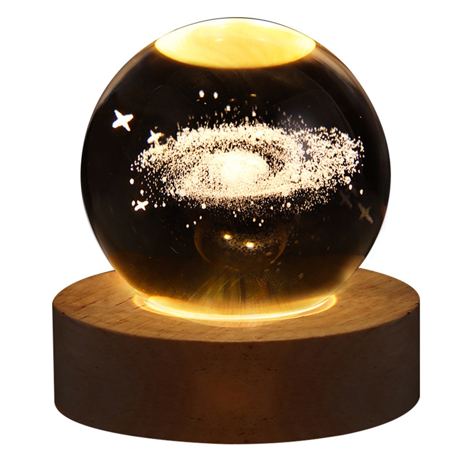 Boule de cristal lumineuse Galaxie