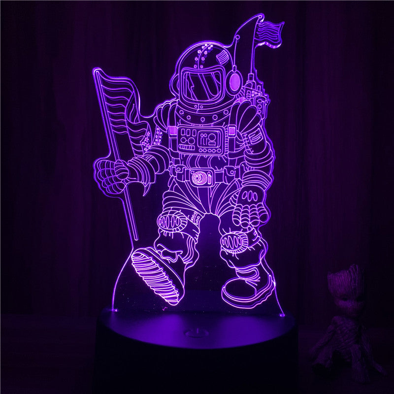 Lampe 3D Astronaute conquérant