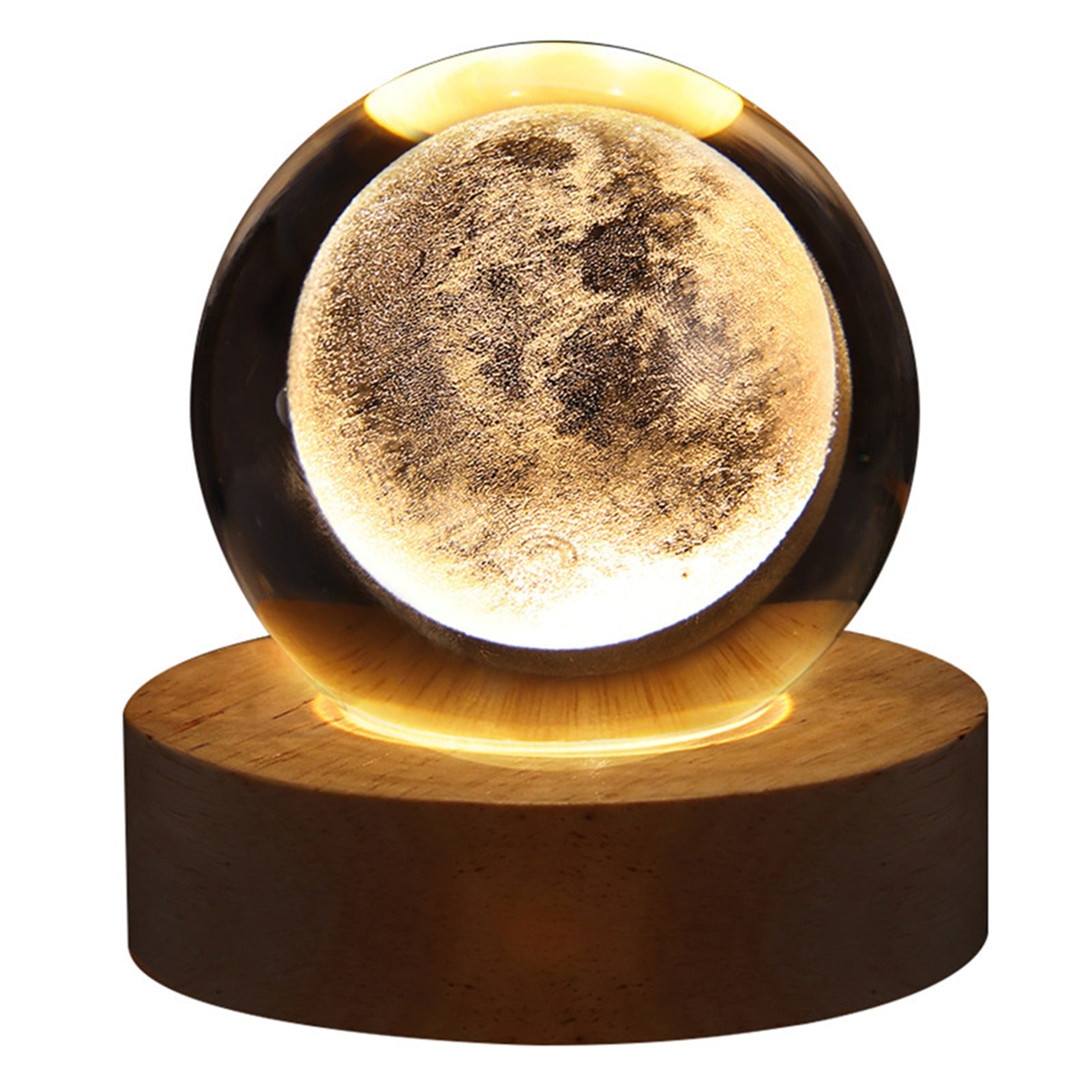 Boule de cristal lumineuse Pleine Lune