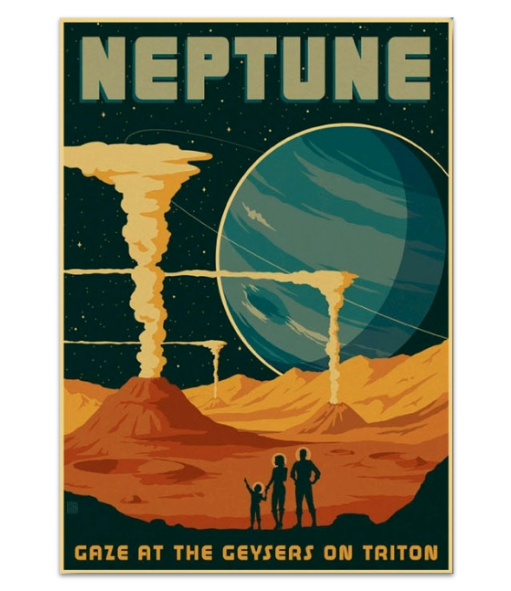 Affiche vintage Neptune