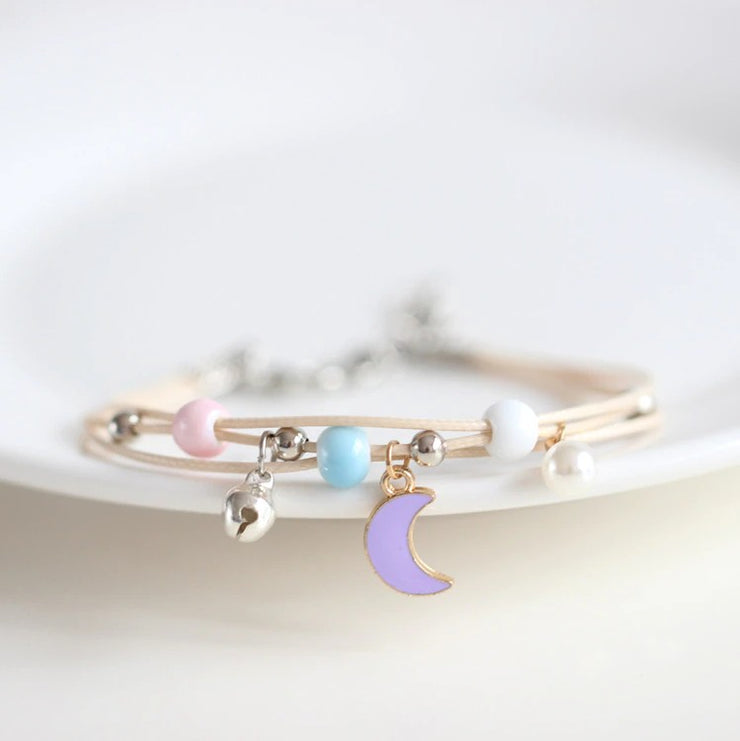 Bracelet Couple Saturne et Lune