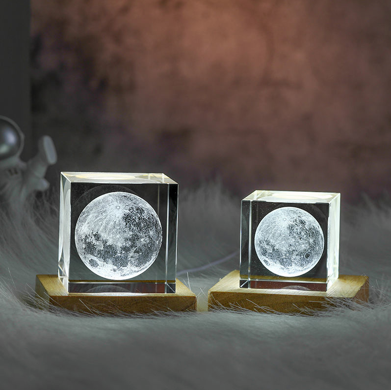 Cube de cristal Pleine Lune