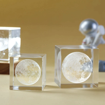 Cube de cristal Pleine Lune