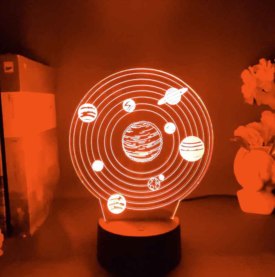 Lampe 3D Système Solaire