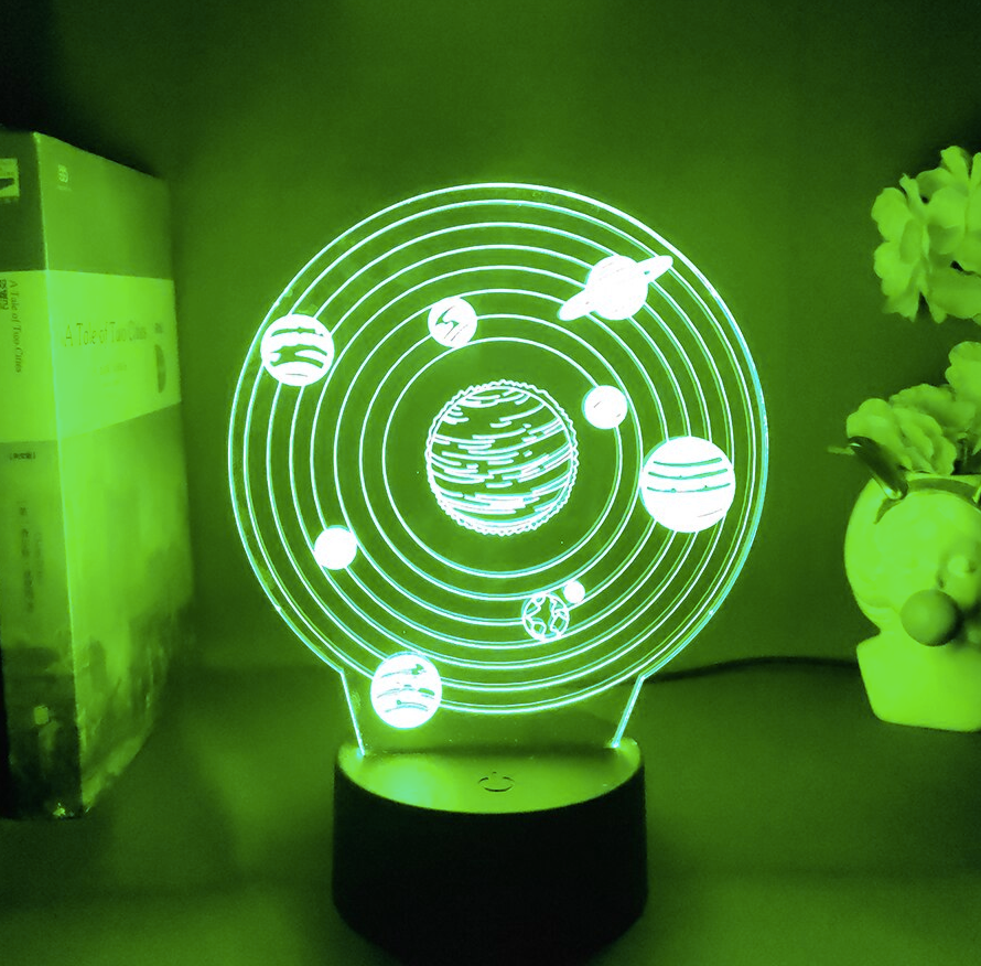 Lampe 3D Système Solaire