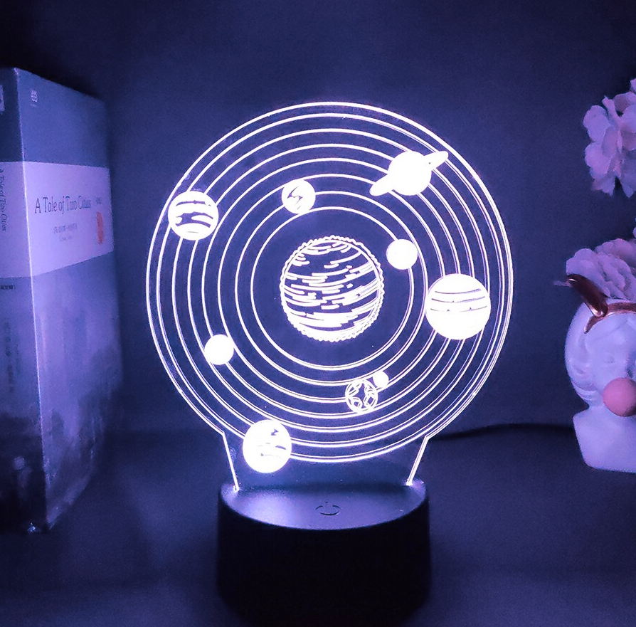 Lampe 3D Système Solaire