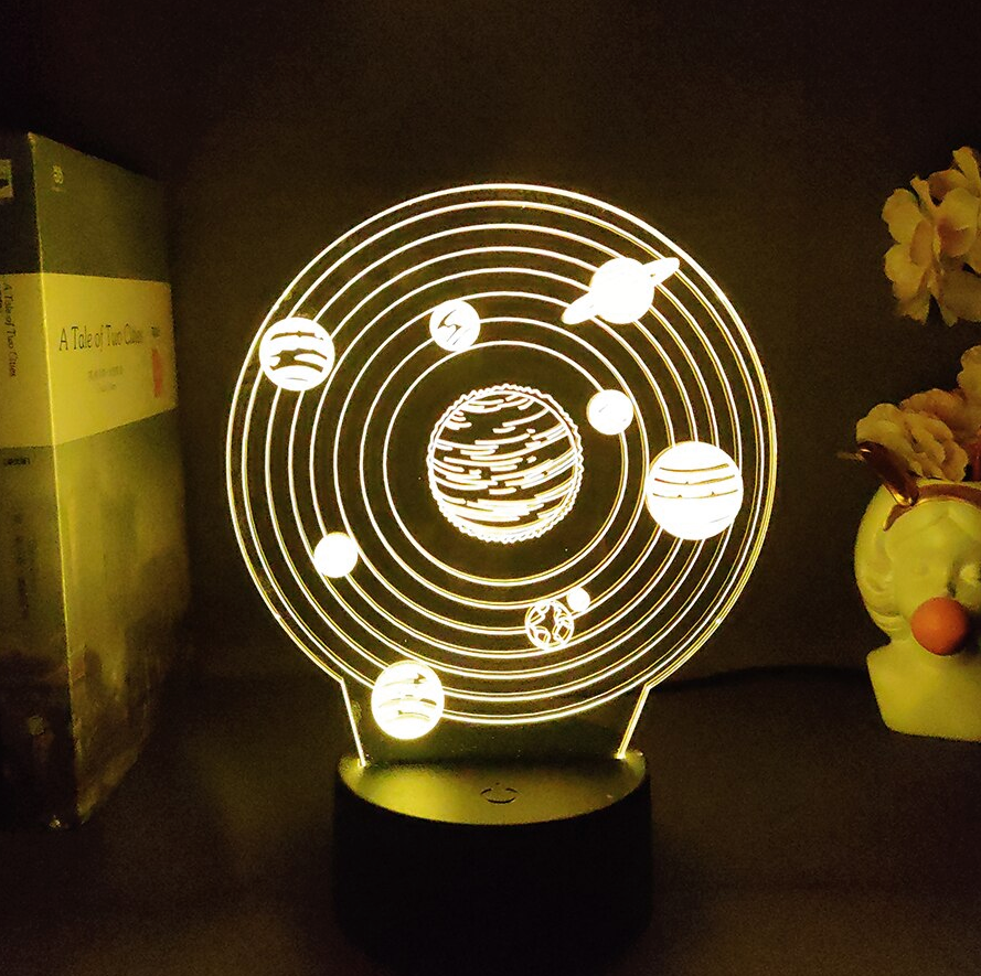 Lampe 3D Système Solaire