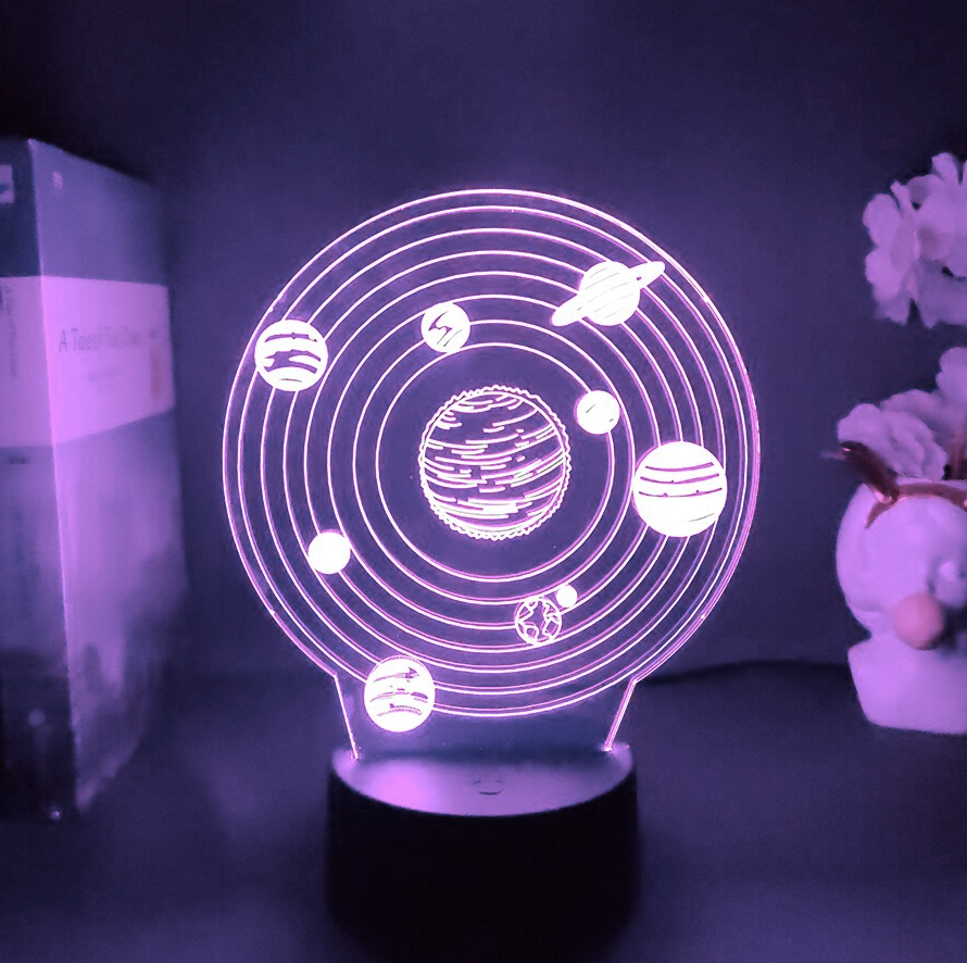 Lampe 3D Système Solaire