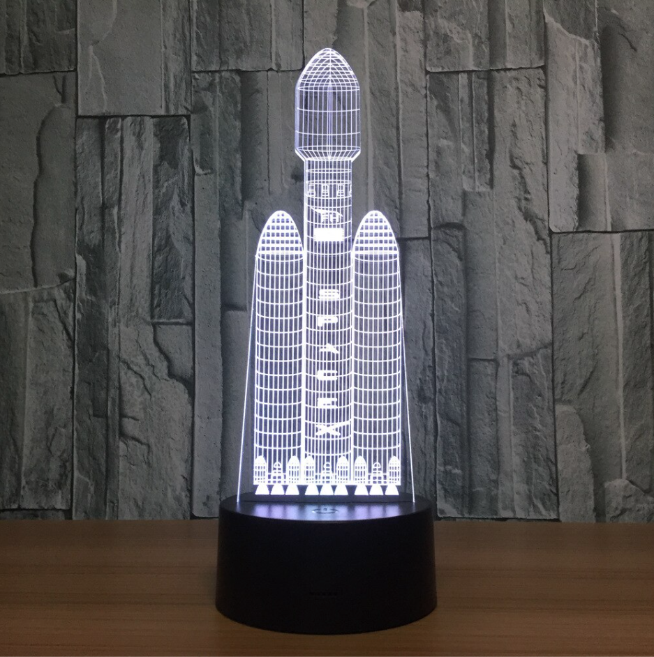 Lampe 3D Falcon Heavy SpaceX