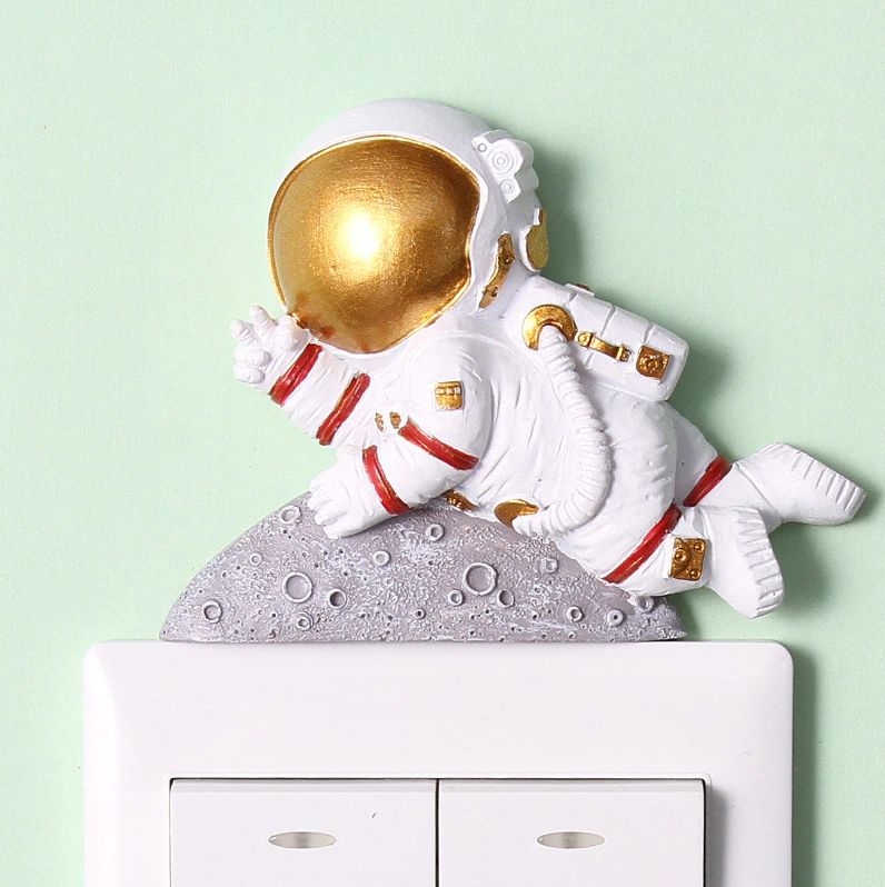 astronaute figurine mur