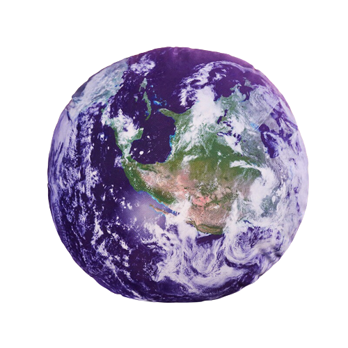 coussin rond Terre