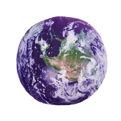 coussin rond Terre